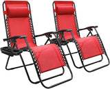 Devoko Patio Zero Gravity Chair Outdoor Folding Adjustable Reclining Chairs Pool Side Using Lawn Lounge Chair with - Photo 9