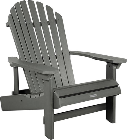 highwood Hamilton Folding and Reclining King Size Adirondack Chair, Coastal Teak