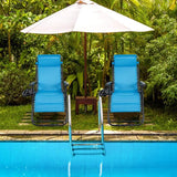 Goplus Oversized Zero Gravity Chair, XL-Extended Version, Outdoor Recliner w/Cup Holder & Detachable Headrest - Photo 2