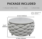 TWT Outdoor Coffee Table Round Centerpiece Table - Photo 3