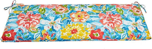 BrylaneHome Bench Cushion - 48" L x 18" W x 3" H - Patio & Outdoor - Water, Stain & Fade Resistant - Poppy Blue - Photo 1