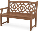 Martha Stewart by POLYWOOD® Chinoiserie 48” Garden Bench in Teak - Photo 1