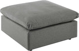 Modway Commix Outdoor Patio Overstuffed Sectional Sofa Ottoman in Charcoal - Photo 1