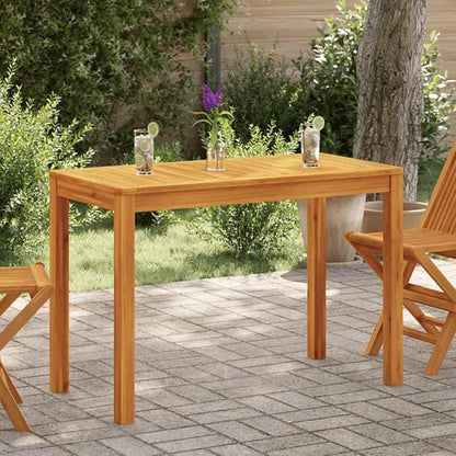 vidaXL - Solid Wood Acacia Outdoor Patio Dining Table 43.3"x21.7"x29.5" - Modern Rectangular Table for Garden Terrace - Brown
