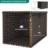 YITAHOME 230 Gallon Large Deck Box with Divider & Side Handles, Outdoor Double-Wall Storage for Patio Furniture Cushions - Photo 2