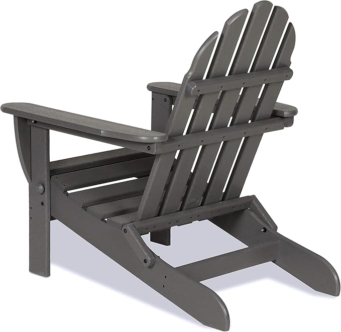 POLYWOOD PWS136-1-PB Classic 2-Piece Adirondack Set, Pacific Blue