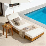 Christopher Knight Home Maril Acacia Wood Chaise Lounge Chair Outdoor, Adjustable Backrest Sun Lounger Recliner - Photo 7