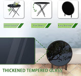 Devoko Patio Chaise Lounges Sets Outdoor Lounge Chairs with Adjustable Backrest & Sturdy Glass Top Coffee Table - Photo 6