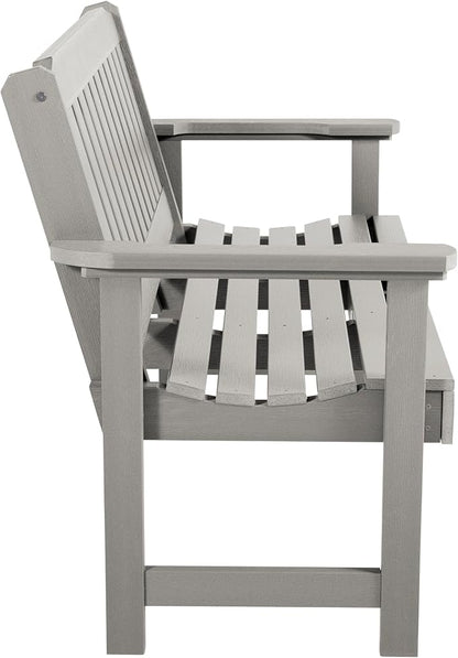 highwood Lehigh Garden Bench, 4 Feet, Harbor Gray