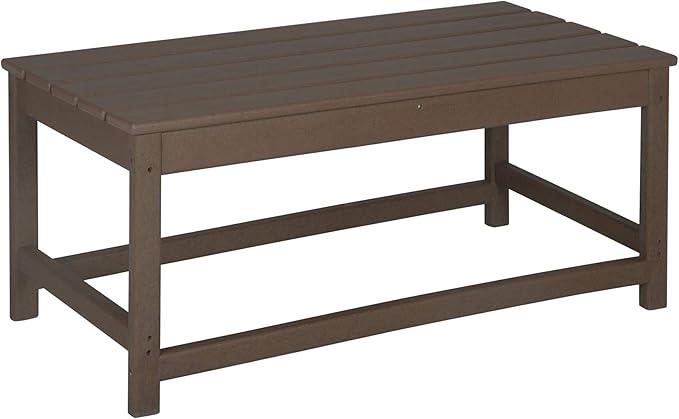 WO Home Furniture Adirondack Chairs Table Set of 3 PCS Outdoor Folding Chairs Coffee Table Weather/UV Resistant for Lawn - Photo 8