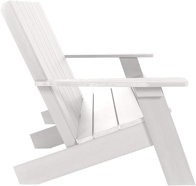Highwood Italica Modern Outdoor Adirondack Loveseat, Adult, White