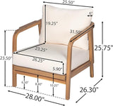 Christopher Knight Home Newell Lounge Chair Outdoor Set of 2, Patio Accent Chair, Comfy Reading Single Sofa - Photo 2