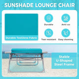 #WEJOY Folding Tanning Chair with Canopy Shade - Photo 8