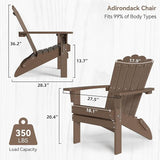 Adirondack Chairs, Folding Chairs Set of 4 - Photo 3