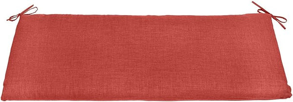 BrylaneHome Bench Cushion - 48" L x 18" W x 3" H - Patio & Outdoor - Water, Stain & Fade Resistant - Geranium - Photo 1