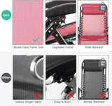 Goplus Oversized Zero Gravity Chair, XL-Extended Version, Outdoor Recliner w/Cup Holder & Detachable Headrest - Photo 6