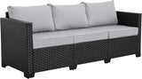 Rattaner Outdoor Furniture Outdoor Couch Patio Furniture 3-seat Sofa Deep Seat High Backrest with Waterproof Cover and - Photo 8