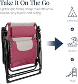 Best Choice Products Oversized Padded Zero Gravity Chair, Folding Outdoor Patio Recliner - Photo 6