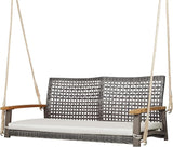 Tangkula 2-Person Outdoor Porch Swing with 118" Hanging Ropes - Photo 1