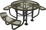 COATEDOUTDOORFURNITURE Heavy-Duty Portable Outdoor Picnic Table with Umbrella Hole - Photo 1