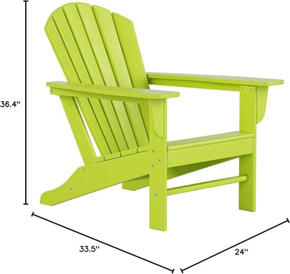 WestinTrends Dylan Outdoor Adirondack Chair, Lime