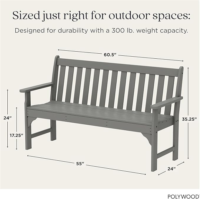 POLYWOOD Vineyard 60" Bench - Photo 3