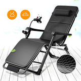 Lounge Chair Chair Folding Adjustable Reclining Patio Chairs Padded Lounge Chair - Photo 4
