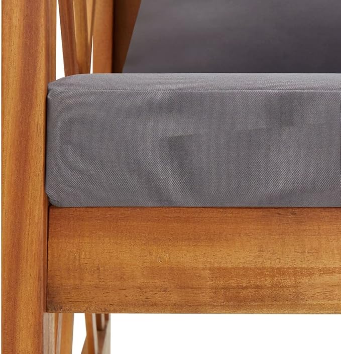 Patio Bench with Cushions, Outdoor Bench, Garden Bench, Balcony Bench, Outdoor Furniture, Picnic Table Bench - Photo 5