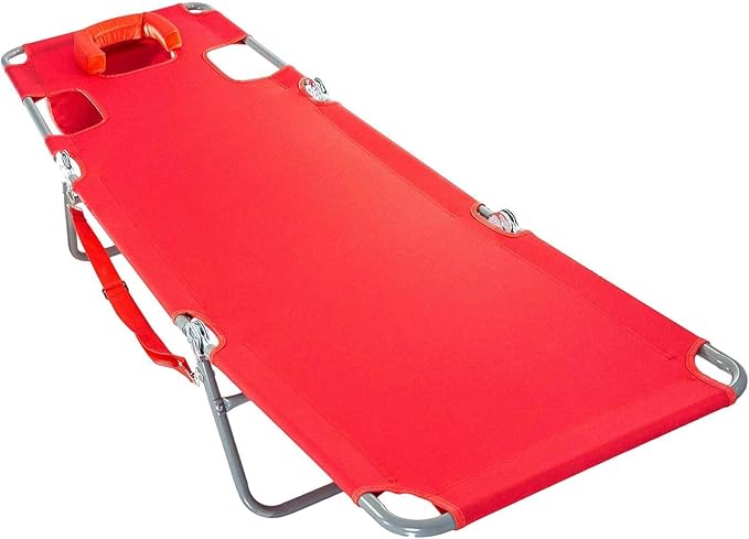 Ostrich Chaise Lounge Folding Portable Sunbathing Poolside Beach Chair (2 Pack)