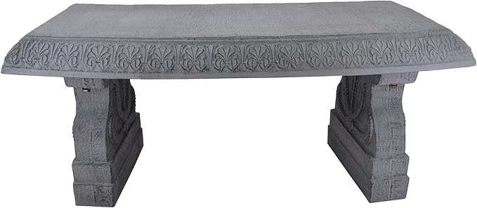 Arcadia Garden Products BE02 Fiberclay Garden, Outdoor Bench, Patio Seating for Front Porch Park Outside Furniture Decor - Photo 4