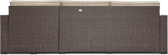 Serta Laguna Brown Resin Wicker Outdoor Patio Furniture Collection, Easy Assembly, Porch or Pool - Photo 8