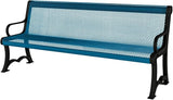 COATEDOUTDOORFURNITURE Coated Outdoor Furniture Heavy-Duty Outdoor Bench Thermoplastic Coated, Expanded Metal - Photo 1