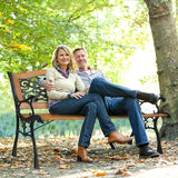 JHshop Patio Garden Bench 49" Outdoor Loveseat Chairs, Patio Park Bench, Outdoor Garden Bench - Photo 2