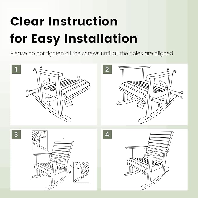 Giantex Wood Rocking Chair Outdoor - Outside Rocker with High Backrest, Wide Armrests, 330 Lbs Weight Capacity, Patio Rocking Chairs for Lawn, Backyard, Indoors, Deck, Garden, Porch Chair (2, Natural)