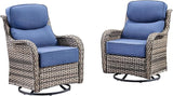 Luxury Outdoor Swivel Rocker Patio Chairs Set of 2 with 6-Inch Thick Cushions - Photo 8