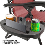MoNiBloom Zero Gravity Chair Outdoor Folding Patio Lounge Chair for Outside Reclining Lawn Chair Recliner Beach Chair - Photo 8