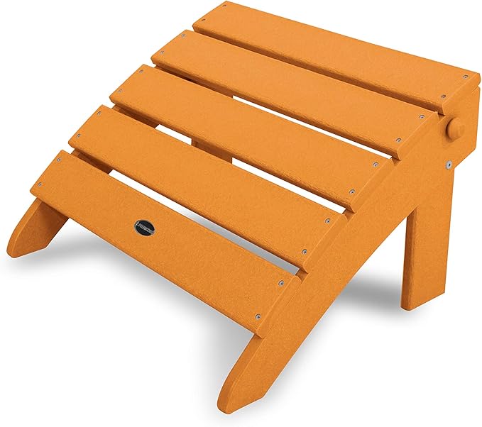 POLYWOOD® Classic Adirondack Ottoman, Tangerine