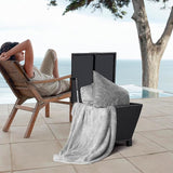Outdoor PE Wicker Side Table with Storage – 13 Gallon Patio Storage Bin, All-Weather Rattan Coffee Table for Garden - Photo 5