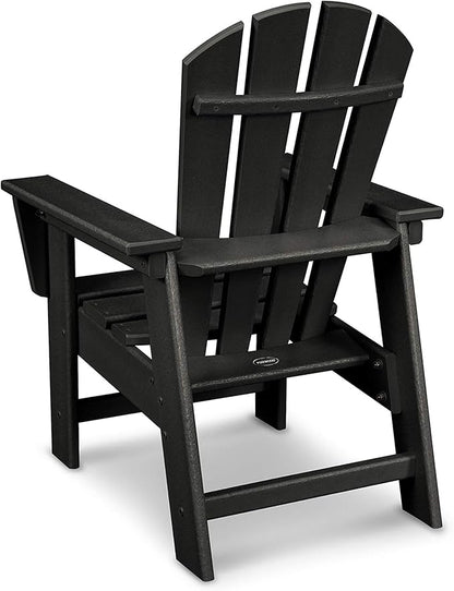 Polywood® Kids Adirondack Chair in Black
