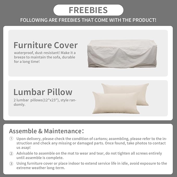 Rattaner Patio Furniture 3-seat Sofa Wicker Outdoor Furniture Outdoor Couch Deep Seat Hight Backrest Waterproof Cover - Photo 7