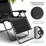 Nestl Zero Gravity Chairs, Portable Patio Lounge Chair Outdoor with Pillows & Cup Holder Trays - Photo 7