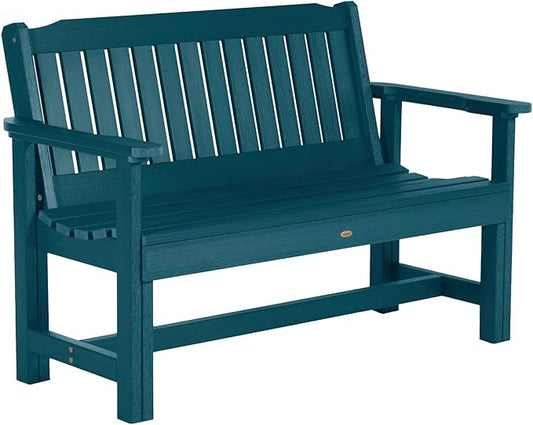 Sequoia Professional CM-BENSQ42-NBE Commercial Grade Exeter 4 Foot Garden Bench, Nantucket Blue