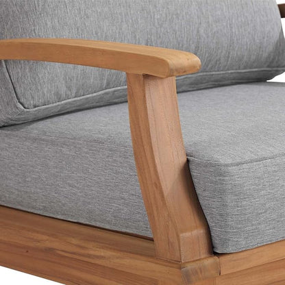 Modway EEI-4177-NAT-GRY Marina Patio Teak Rocking Chair, Natural Gray