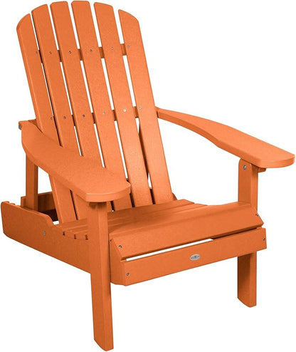 Cape Folding and Reclining Adirondack Chair, Standard, Citrus Orange