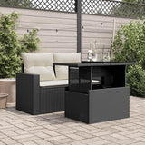 Garden Table with Tempered Glass Top and Adjustable Height - Photo 2