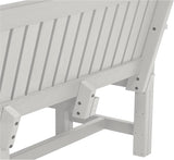 Sequoia Professional CM-BENSQ62-WHE Commercial Grade Exeter 6 Foot Garden Bench, White - Photo 7