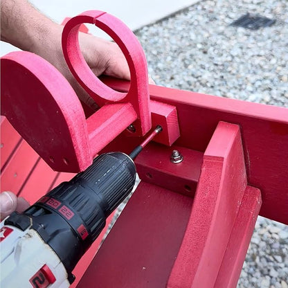 Durable Cup Holder for Outdoor Furniture – Adirondack Chair Attachment, Red, Perfect for Outdoor Enthusiasts, Affordable & Easy to Use