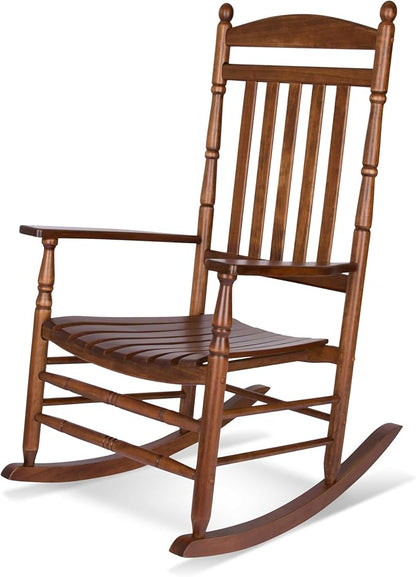 Shine Company Rhode Island Wooden Traditional Rocking Chair, Oak