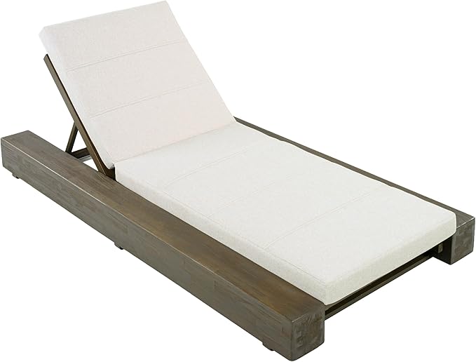Christopher Knight Home Tory Acacia Wood Chaise Lounge Chair Outdoor Set of 2, Poolside Sun Lounger Recliner - Photo 6