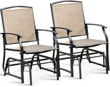 Giantex Outdoor Glider Chair W/Sturdy Metal Frame & Breathable Mesh Fabric - Photo 1